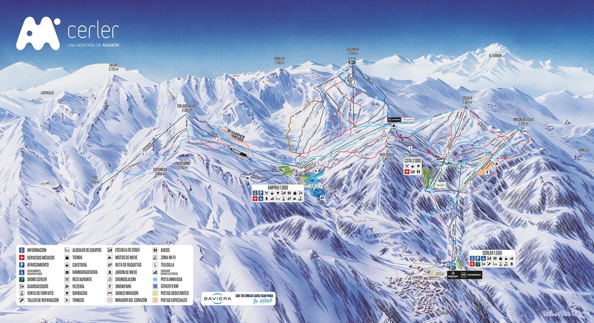 Mapa tras — Cerler