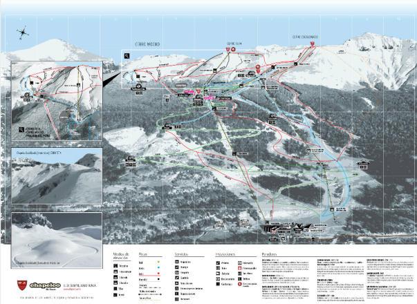 Trail map — Chapelco