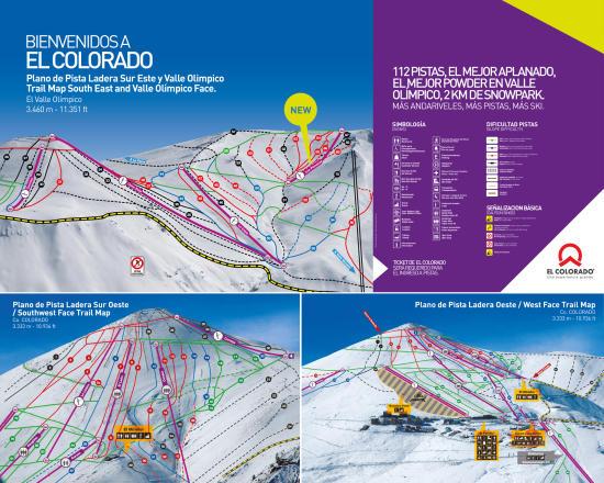 Plano de pistas — El Colorado