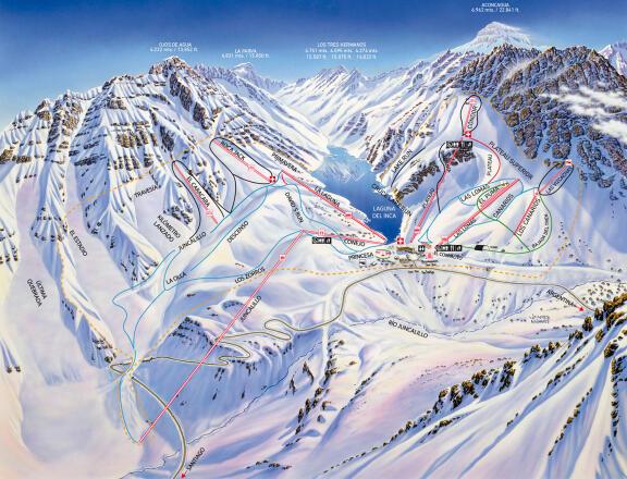 Pistenplan — Portillo