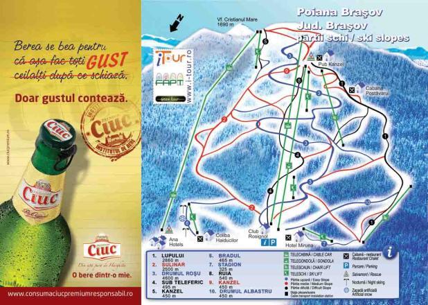 Plano de pistas — Poiana Brasov