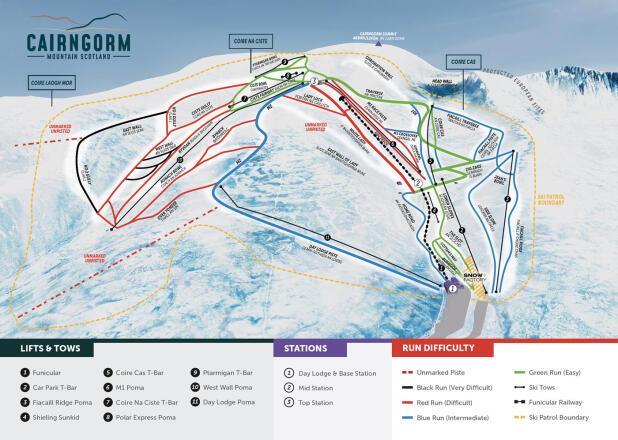 Mappa delle piste — Cairngorm 