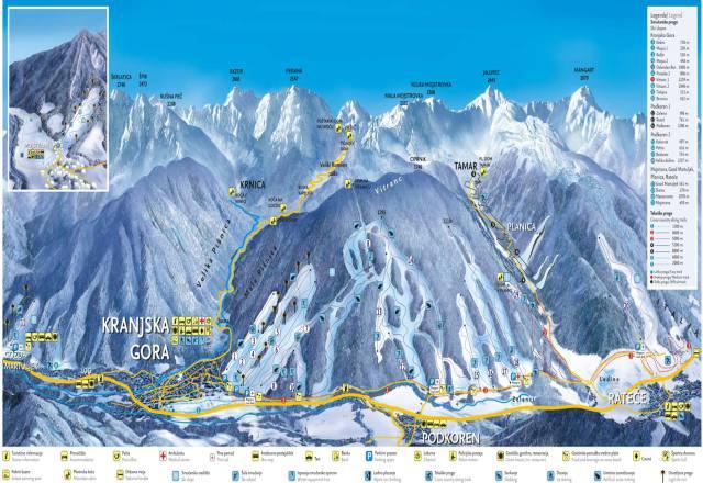 Plano de pistas — Kranjska Gora