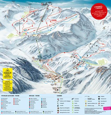 Pistenplan — Rifflsee - Pitztal