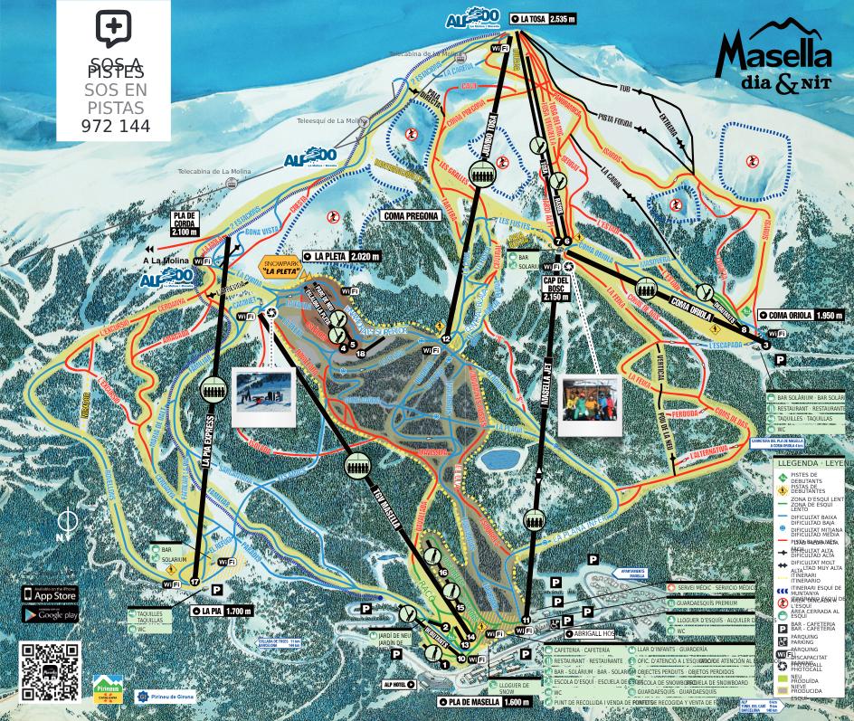 Plano de pistas — Masella