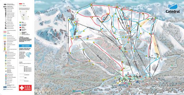 Plano de pistas — Cerro Catedral