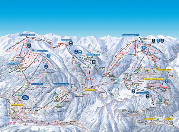 Plano de pistas — Zillertal Arena
