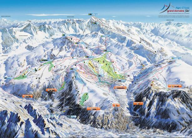 Plano de pistas — Auris en Oisans