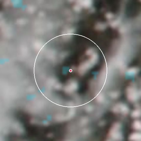Imagen de satélite de AfriSki con la nieve marcada