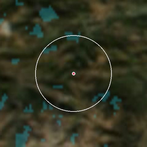 Imagen de satélite de Ascou - Pailhères con la nieve marcada