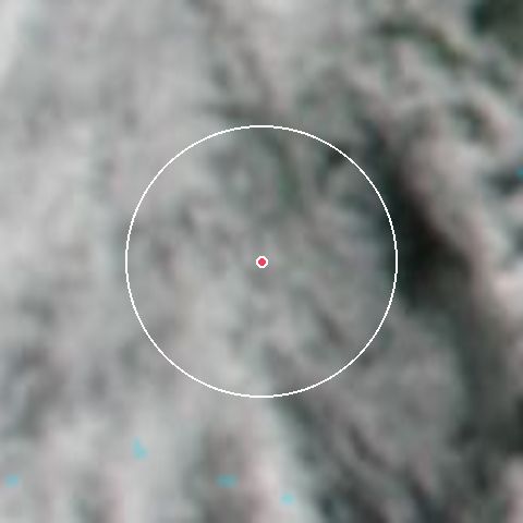 Imagen de satélite de Brauneck-Wegscheid con la nieve marcada