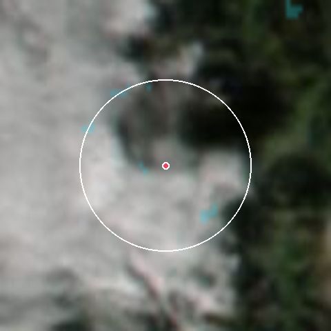 Imagen de satélite de Ellmau - SkiWelt con la nieve marcada