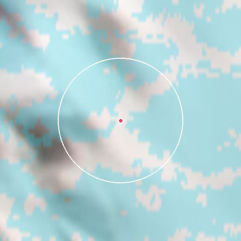 Imagen de satélite de Geilo con la nieve marcada