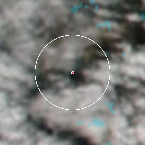 Imagen de satélite de Gerlos - Zillertal Arena con la nieve marcada