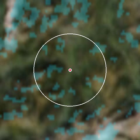 Imagen de satélite de Gstaad - Saanen - Rougemont con la nieve marcada