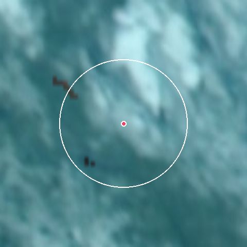 Imagen de satélite de Idre Fjäll con la nieve marcada