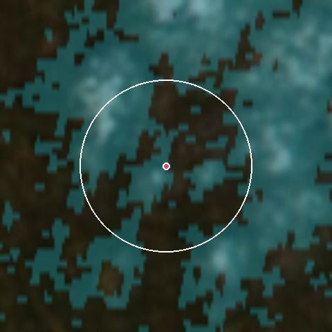 Imagen de satélite de Iso - Syöte con la nieve marcada