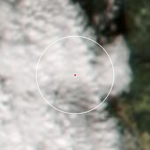 Imagen de satélite de Korbielów - Pilsko con la nieve marcada