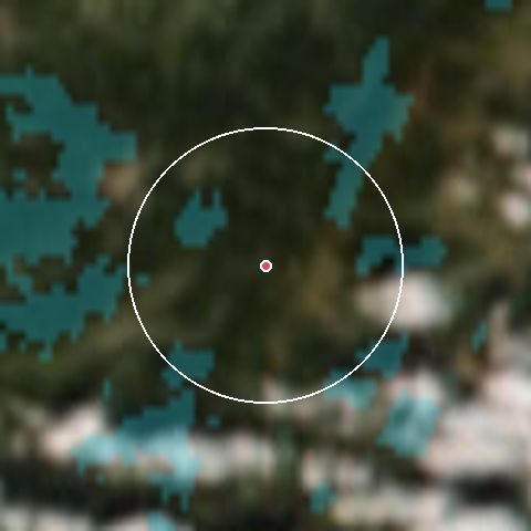 Imagen de satélite de La Bresse - Hohneck con la nieve marcada