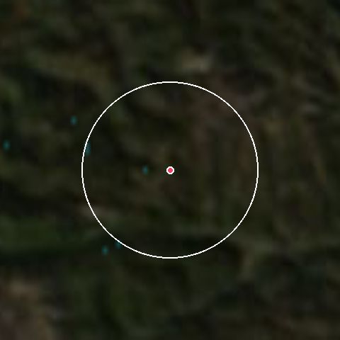 Imagen de satélite de Leitariegos con la nieve marcada