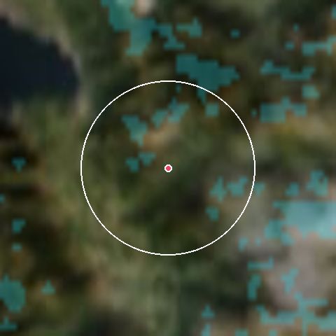 Imagen de satélite de Leysin - Les Mosses - La Lécherette con la nieve marcada