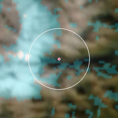 Imagen de satélite de Macugnaga con la nieve marcada