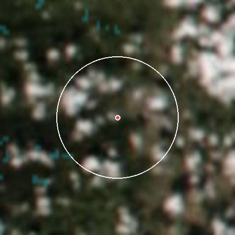 Imagen de satélite de Mariborsko Pohorje con la nieve marcada