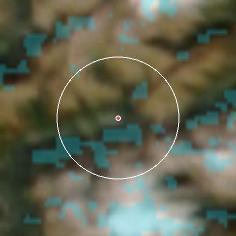 Imagen de satélite de Pontedilegno - Tonale con la nieve marcada