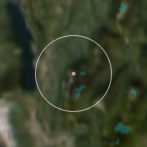 Imagen de satélite de Savoie Grand Revard con la nieve marcada