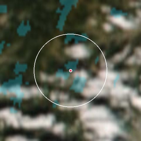 Imagen de satélite de Le Schnepfenried con la nieve marcada