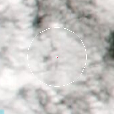 Imagen de satélite de Szczyrk Mountain Resort con la nieve marcada
