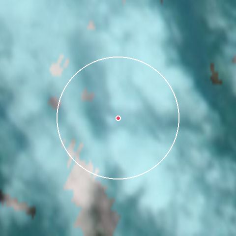 Imagen de satélite de Vemdalen con la nieve marcada