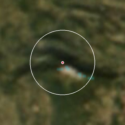 Imagen de satélite de Ventoux - Mont Serein con la nieve marcada