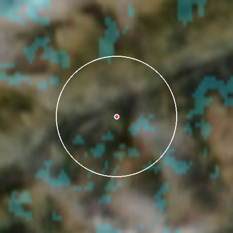 Imagen de satélite de Veysonnaz - Printze con la nieve marcada