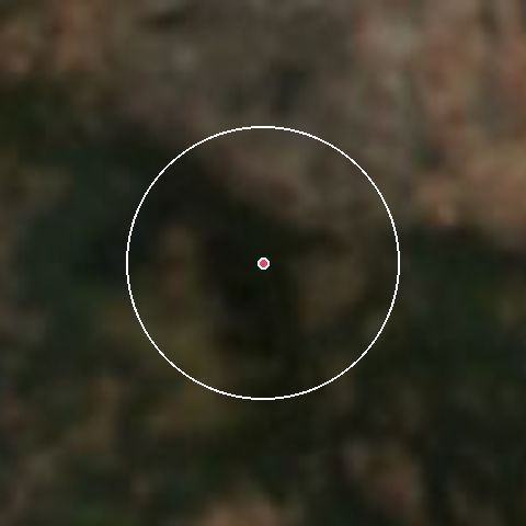 Imagen de satélite de Vitosha con la nieve marcada