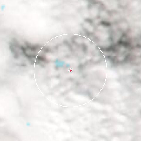 Imagen de satélite de Vrátna Malá Fatra con la nieve marcada